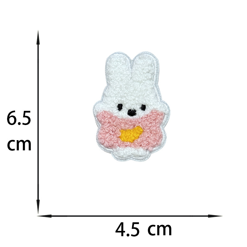 양면 테이프 * 핑크색 토끼 인형 (흰색)