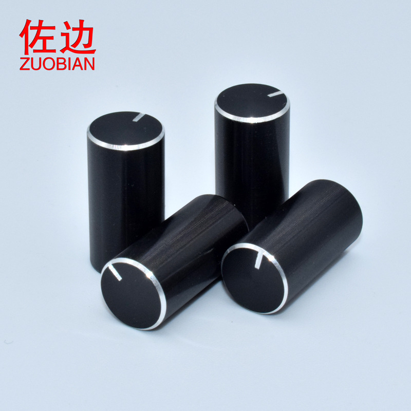 圆形按键帽旋钮 编码器帽子 外径10 高度20 电位器旋钮帽 铝合金