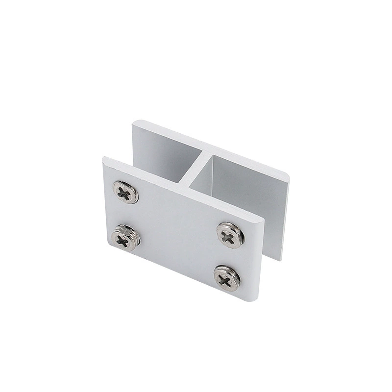 Aluminum alloy glass clip combined fixed fixed clamp display shelf wooden board tile connection partition support layer glass tube