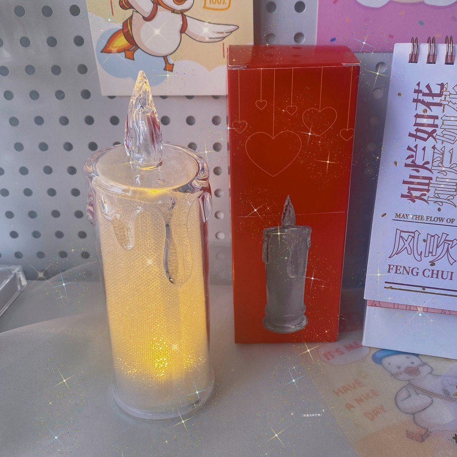 Creative table candle, nail decoration, night light, fall protection