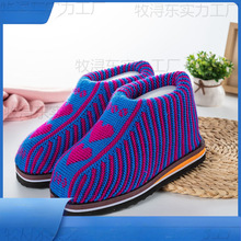 【80万件】毛线鞋子女纯手工编织棉鞋居家冬季保暖鞋成李木岭烛优