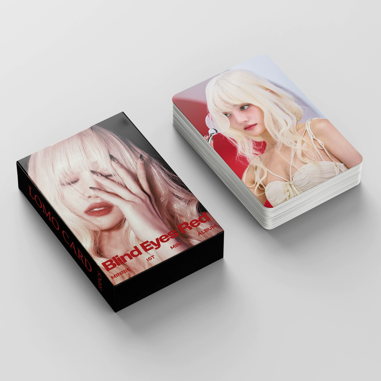 55 GIDLE MINNIE cards in stock HER small card Blind Eyes Red