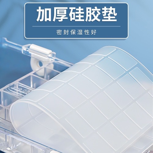 Bolens paint box 12 grids portable paint packaging grid art tools silicone pad watercolor moisturizing box wholesale