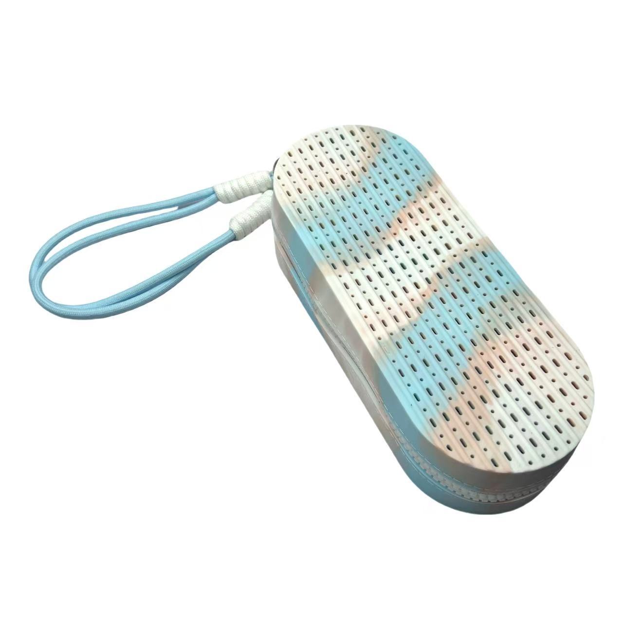 シリコン製メガネ保護ケース、両面通気性、大容量スイミングゴーグルケース、ポータブル、落下防止収納バッグ、スイミングゴーグル