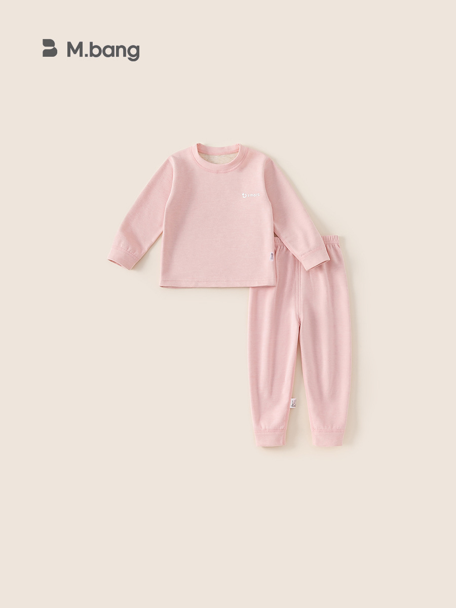 Niños con ropa doméstica niñas con pijamas de seda de otoño y invierno para niños con pantalones de otoño con ropa interior cálida de dos piezas