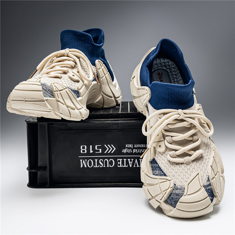 Knitted Sock Shoes for All Seasons, Dad Shoes with Covered Soles, Breathable Sports Shoes for Men and Women, Octopus Casual Trendy Running Shoes Knitted Sock Shoes for All Seasons, Dad Shoes with Covered Soles, Breathable Sports Shoes for Men and Women, Octopus Casual Trendy Running Shoes