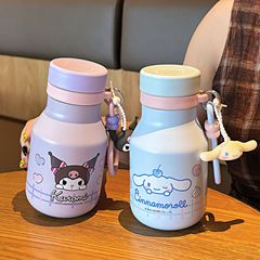 三丽鸥家族系列萌萌学生儿童保温杯316提环便携卡通公仔直饮口水