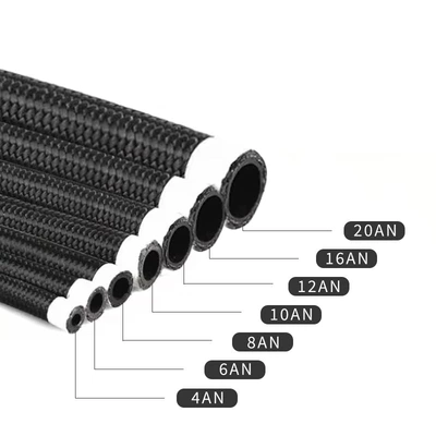 Tubing and blue braided nylon