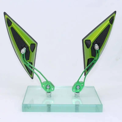 alloy mirror, Motorcycle rearview mirror - 2886-rearview-mirror-green