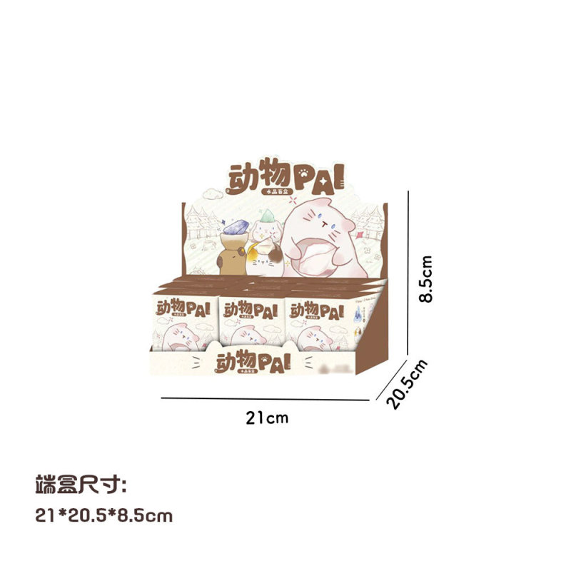 本物の森のもの Xiaohongshu 売れ筋人気動物パルかわいい転送幸運ギフトデスクトップクリスタルブラインドボックス|undefined
