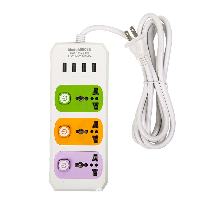 Enchufe de alimentación USB comercio exterior placa de conexión de conexión África América del Sur y Sudeste Asiático estándar americano dos estándar pequeño estándar británico estándar europeo