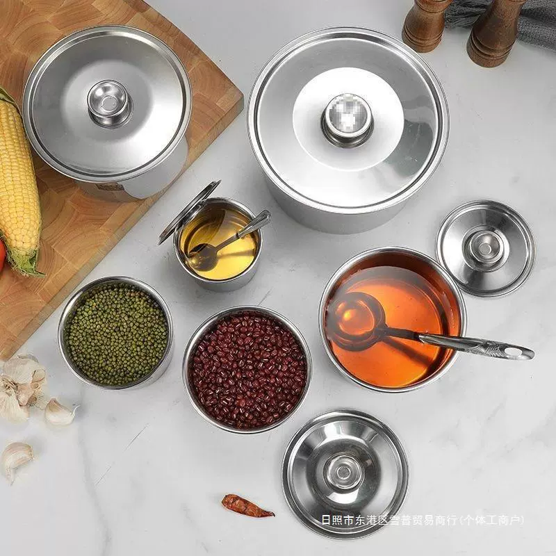 Ресторанный цилиндр для приправ, столовая чашка для вкуса, коммерческая пищевая нержавеющая сталь, бутылочка для приправ для ресторана, герметичная крышка-пояс, масленка