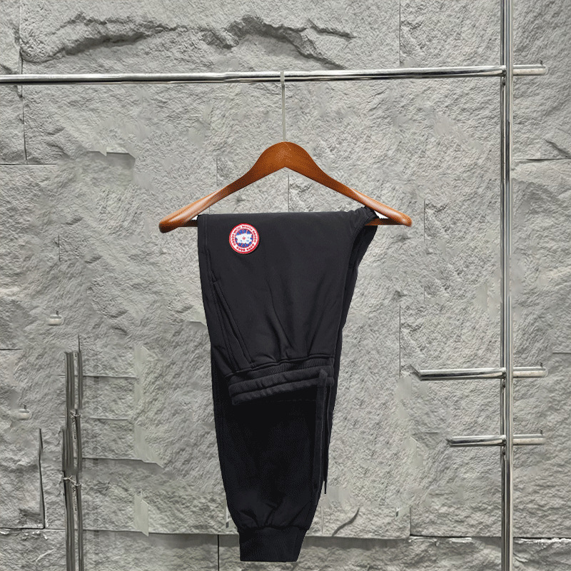 2026 New Style Fleece-Lined Warm Sports Pants, Loose Fit Casual Pants, Embroidered Couple Goose Sweatpants, Men's and Women's Long Pants