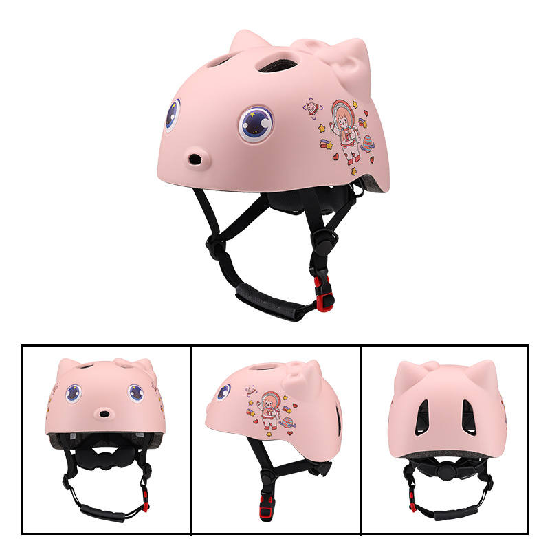 Nuevo casco de bicicleta de dibujos animados para niños casco de patinaje sobre ruedas casco de seguridad para skate casco de equilibrio para niños casco