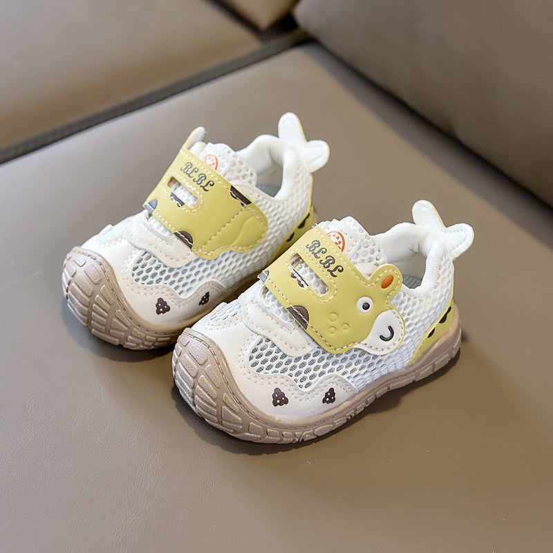 2026 verano bebés zapatos para bebés con suela suave antipatadas lindos niños y niñas ventilados huecos zapatos de malla única sandalias para niños