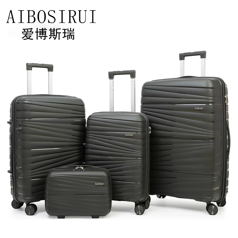 Procesamiento personalizado de tres piezas, caja de tracción, fábrica de comercio exterior, maleta al por mayor, maleta de rueda universal, maleta de contraseña