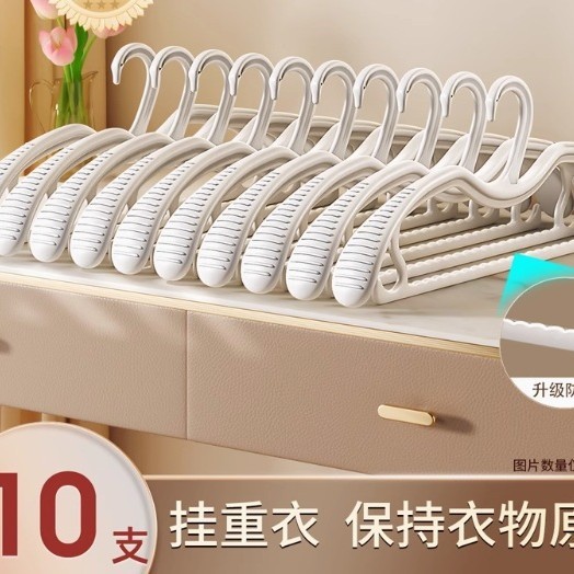佳帮手同款短颈衣架家用不变形防肩角防鼓包无痕缩脖衣架省空间|undefined