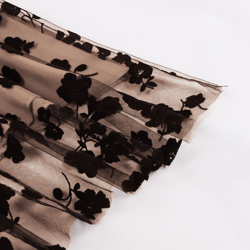 Women's Clothing sling one shoulder neck waist slim lady like medium length swing _mkmklike.com