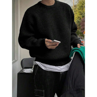 Y 57554 Men's Gray Knit Sweater ��ʿ��ɫᘿ����羳���uͨ