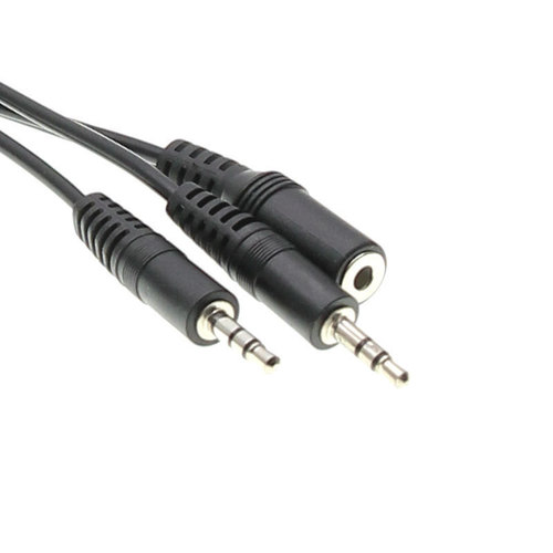 3.5mm二合一音频线一母对两公音响转换线一分二音箱共享连接线