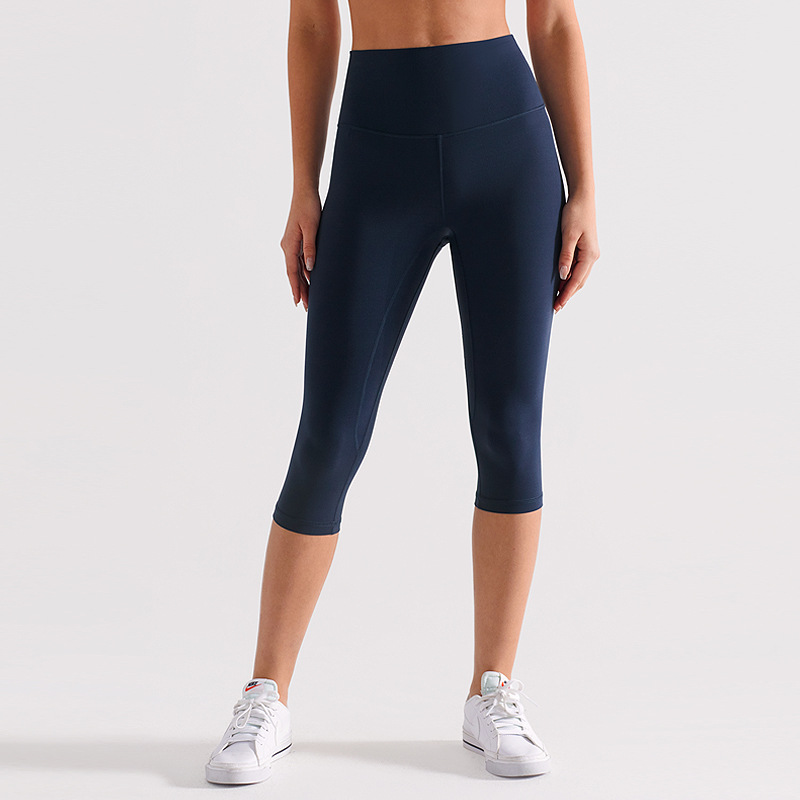 Inf pantalones de yoga recortados para mujer pantalones de ciclismo de fitness cepillados elásticos de cintura alta para mujer leggings deportivos lulu de secado rápido