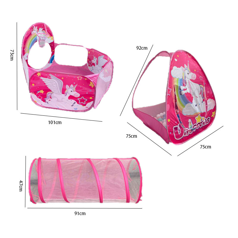 Carpa transfronteriza interior casa de juegos para niños niñas pequeña casa al aire libre túnel rápido esterilla de rastreo para bebés