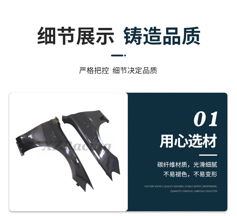 Suitable for E-Class W213 fenders, carbon fiber modified fenders