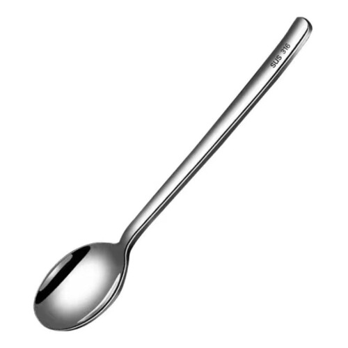 Factory direct supply creative Korean soup spoon 316 stainless steel spoon long handle thickened stirring stainless steel spoon wholesale
