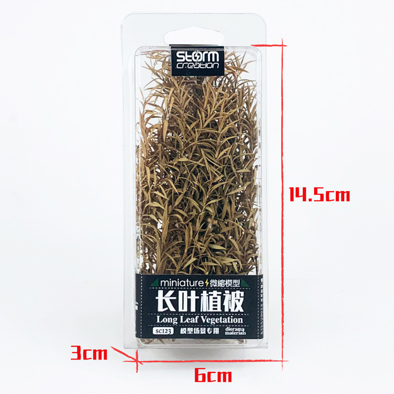 [Lote directo de fábrica] hoja larga vegetación caña modelo DIY escena simulación árbol bambú pequeño árbol arbusto producción