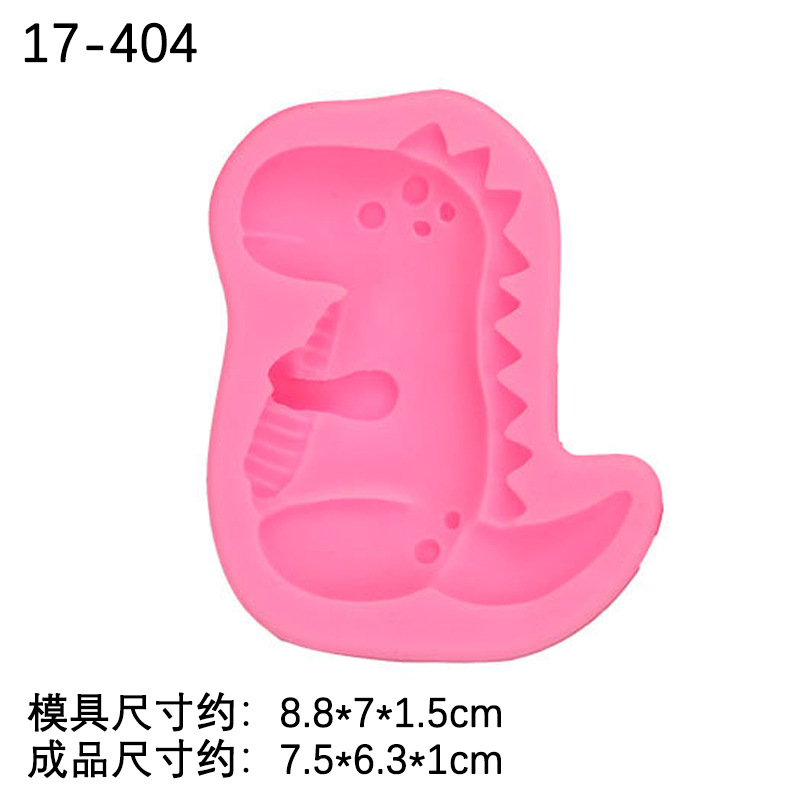 Dinosaurio forma fondant pastel decoración silicona molde DIY dinosaurio animal chocolate hornear epoxi arcilla molde