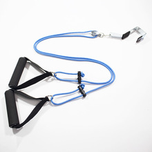 厂家批发肩部滑轮训练器 颈肩上肢锻炼拉力绳铁挂板款肩部训练器