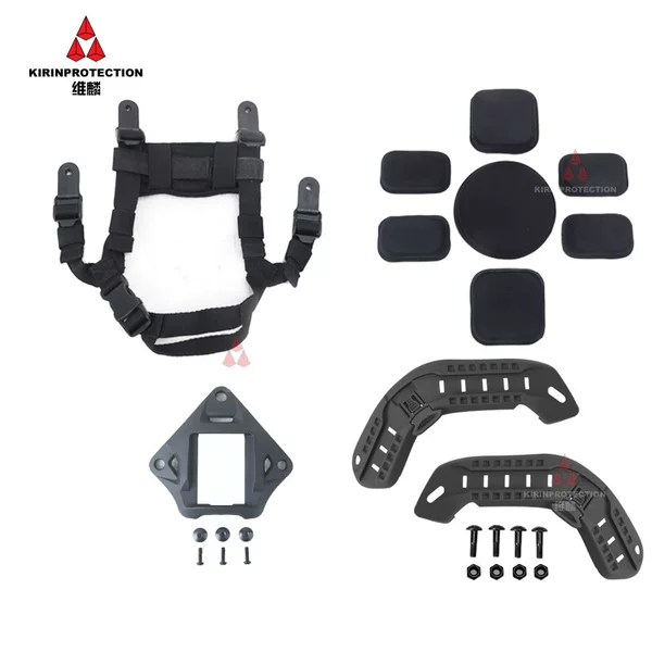 MICH Mickey Helmet Series Tactical Accessories 4 Point Hanging Strap Lining Helmet Pad Rail Dried Cuttlefish