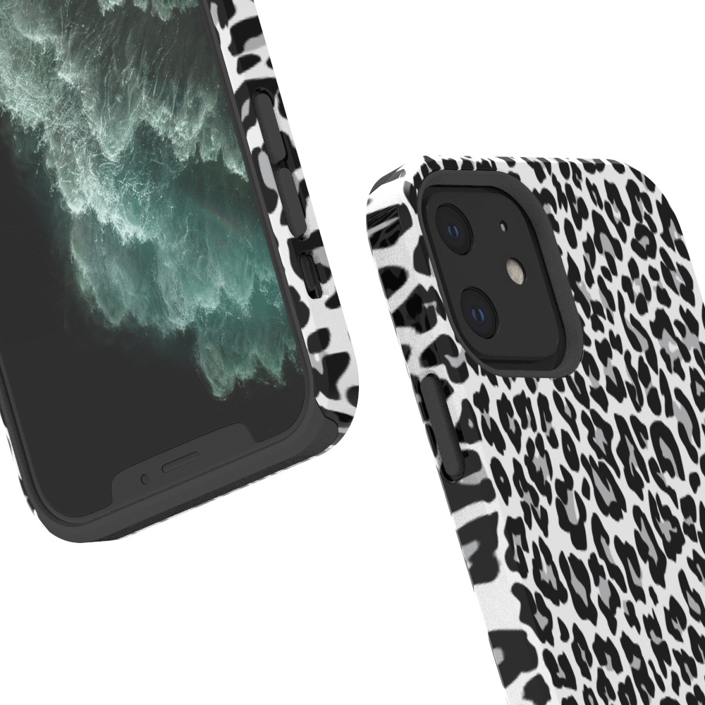 深圳科印黑色豹纹适用于iPhone12全包菲林热转印保护菲林手机壳