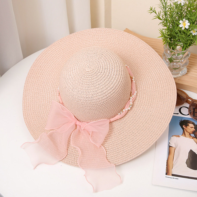 2023 sombrero de paja de borde grande sombrero de paja sombrero de sol protección solar sombrero de paja sombrero de papel sombrero de playa de borde grande
