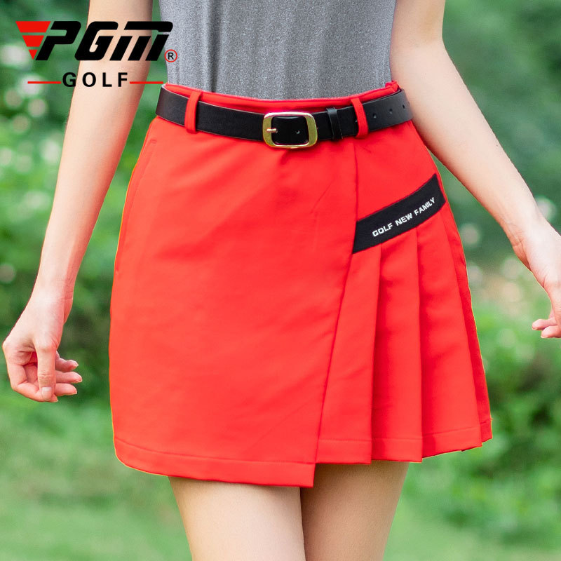 Váy golf nữ ngắn xếp ly thể thao mùa hè — Váy xếp ly nữ QZ055 [màu đỏ], Váy xếp ly nữ QZ055 [màu trắng], Váy xếp ly nữ QZ055 [màu đen]
