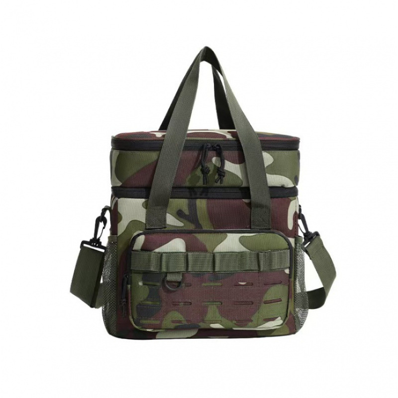 Bolsa de aislamiento de camuflaje de comercio exterior bolsa de picnic transfronteriza más gruesa bolsa de aislamiento portátil de gran capacidad de camping paquete de hielo de picnic