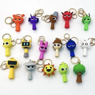 Cross-Border Sprunki Popular Rhythm Box Keychain Game Peripheral Doll Rhythm Box Small Pendant Gift