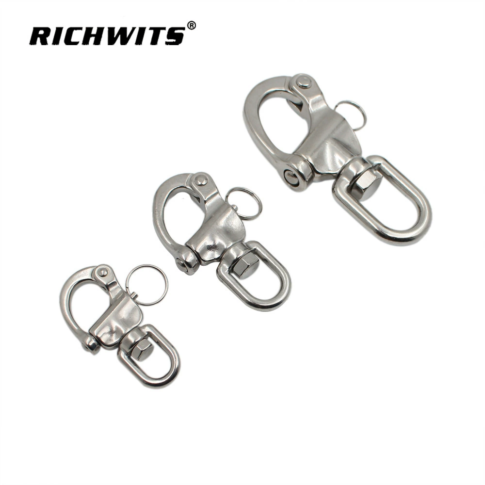 Zhibo Metal RICHWITS 316 Кольцо из нержавеющей стали вращающаяся пружинная скоба быстросъемная скоба