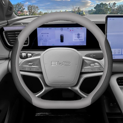 2025 New Byd Hiace 06Dmi/Ev Steering Wheel Cover 25 Special Interior Supplies Four-Season Handlebar Cover (Steering wheel cover) - haiyun-grayblack-set-type-ultra-thin-model-default