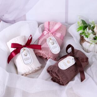 Tassel towel wedding hand gift box special creative bridesmaid return gift towel company activity towel wholesale