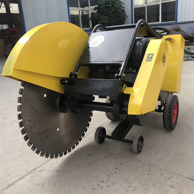 1米手推式汽油马路切割机 混凝土两用路面切割机 水泥路面刻槽机