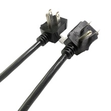 免費拿樣 美規彎頭三插電源線 90度美標插頭線 ul美標單頭 18awg