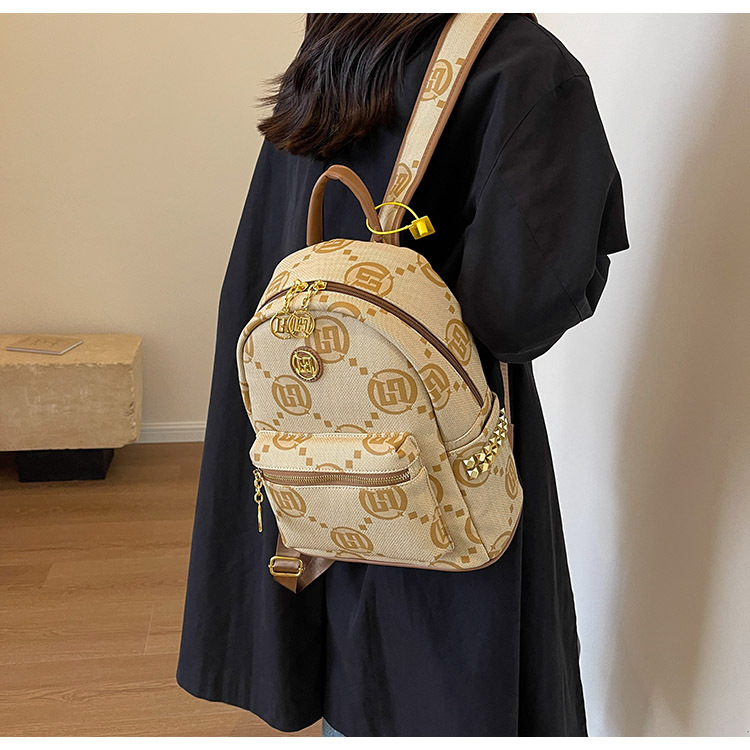 Zaino donna stile urbano minimalista zainetto casual jacquard_voghion.com