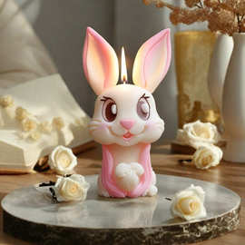 小熊小猫咪动物系列硅胶模具兔子狗狗狮子情侣熊香薰蜡烛diy模具