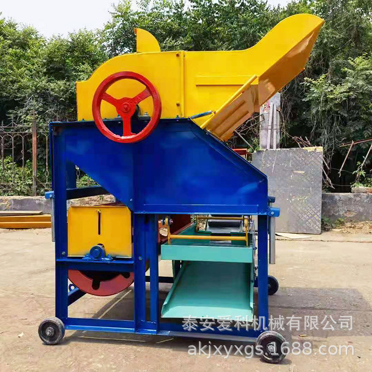 400型新款花生摘果机干湿两用花生脱果机全喂入式摘花生机脱果机