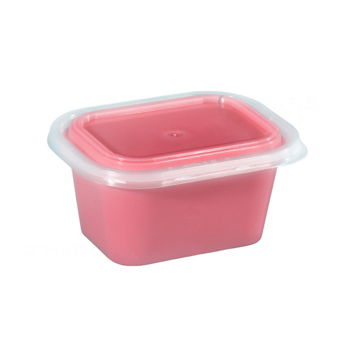 Crystal Clay Transparent Small Box Storage Box Plastic Box 100ml Flat Lid Box New Material Box