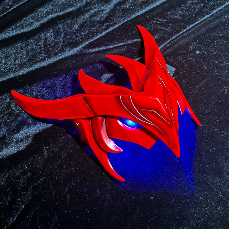 Cross Border Hot COS Resin Yong En cos Accessories Wig Mask Halloween Luminous Party Mask