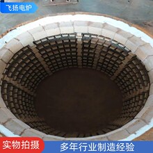 大型井式炉炉膛耐火砖砌筑 旧炉翻新热处理炉耐火砖砌筑