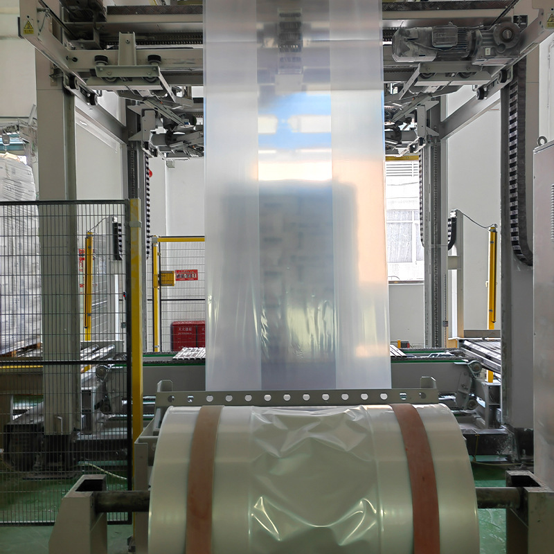 Fábrica al por mayor PE estiramiento frío encogimiento táctil industrial envoltura película transparente auto-adhesivo gran rollo PE frío encogimiento táctil