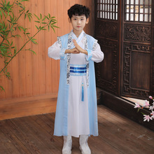 汉服男童儿童中国风帅气少爷服武侠风原创魏晋新款升级唐装少年行